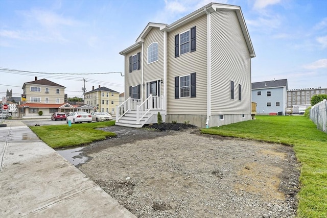 218 Tuttle St, Fall River, MA 02724 - view of front of home featuring a front yard