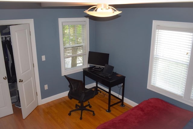 23 Beech St Unit 2, Framingham, MA 01702 - office with wood finished floors and baseboards