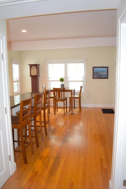 23 Beech St Unit 2, Framingham, MA 01702 - dining room featuring plenty of natural light, light wood finished floors, and recessed lighting