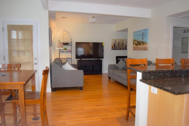 23 Beech St Unit 2, Framingham, MA 01702 - living area with light wood finished floors and baseboards