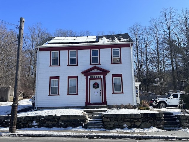 view of colonial home