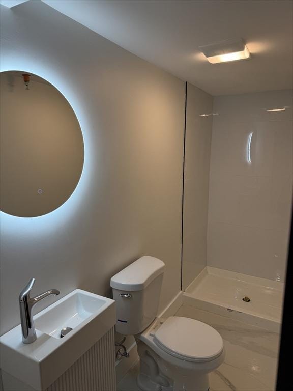 567 Park St Unit 1And B, Boston, MA 02124 - full bath featuring toilet, a tile shower, and vanity