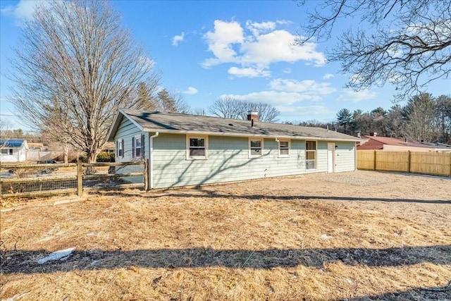 view of back of property