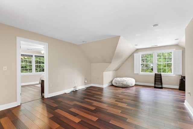 3 Anders Way, Acton, MA 01720 - bonus room with dark wood-style flooring, lofted ceiling, plenty of natural light, and baseboards