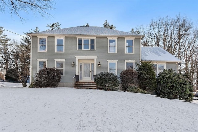 view of colonial inspired home