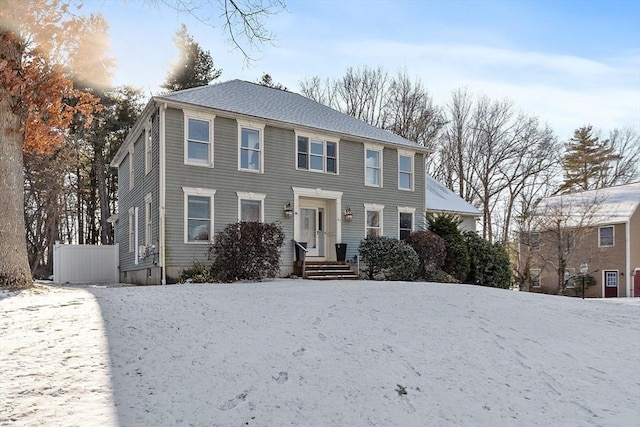 view of colonial inspired home