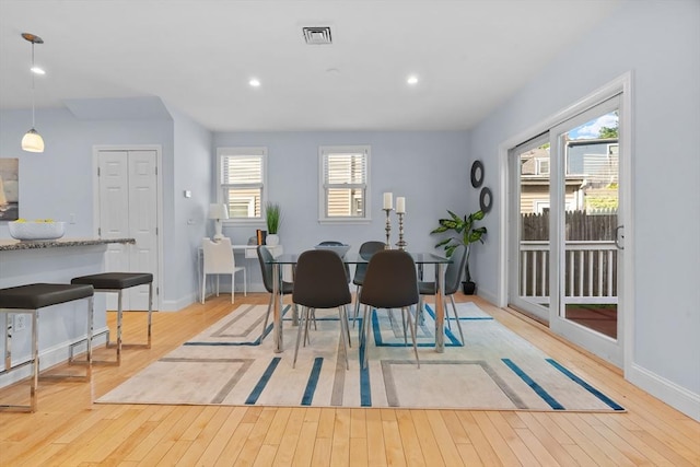 31-33 New Ocean St, Swampscott, MA 01907 - dining room with light wood-style floors and recessed lighting