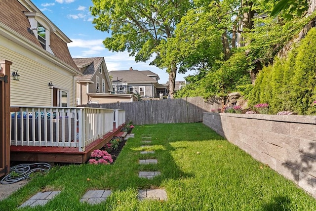 31-33 New Ocean St, Swampscott, MA 01907 - view of yard featuring a deck