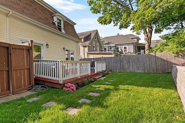 31-33 New Ocean St, Swampscott, MA 01907 - view of yard with a wooden deck