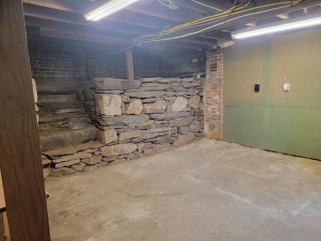 view of basement