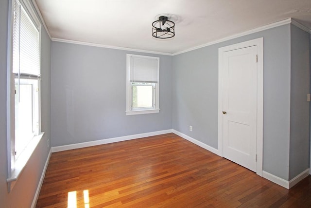 1 Stratford Rd, Holyoke, MA 01040 - spare room with hardwood / wood-style floors, baseboards, and ornamental molding