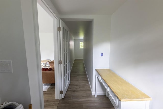 400 Loomis St, Westfield, MA 01085 - hallway featuring dark wood finished floors and baseboards