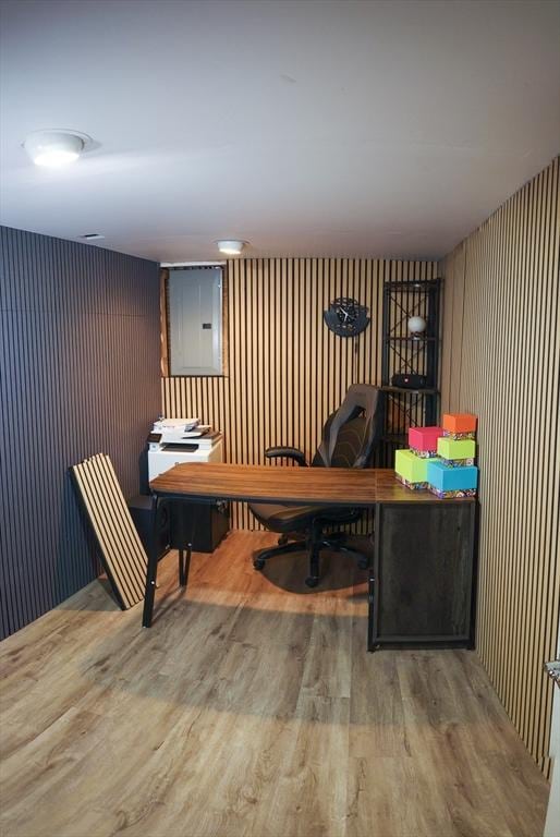 400 Loomis St, Westfield, MA 01085 - office with electric panel and wood finished floors