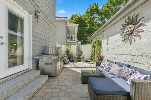 43 Endicott St Unit 43, Salem, MA 01970 - view of patio / terrace with grilling area and outdoor lounge area