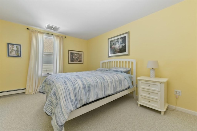 43 Endicott St Unit 43, Salem, MA 01970 - bedroom with light carpet and a baseboard radiator