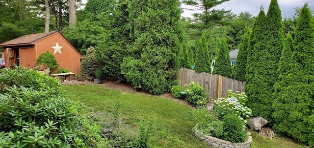 111 Esta Rd, Plymouth, MA 02360 - view of yard featuring a storage shed and an outbuilding