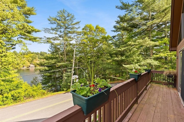 111 Esta Rd, Plymouth, MA 02360 - wooden terrace featuring a water view