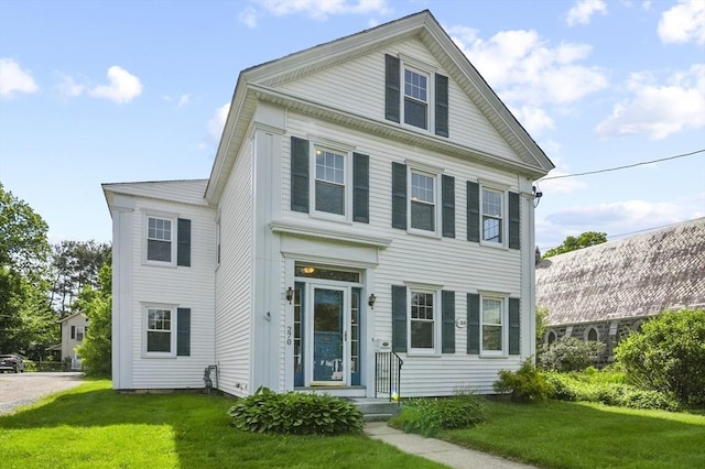 270 Main St, Oxford, MA 01540 - greek revival inspired property with a front yard