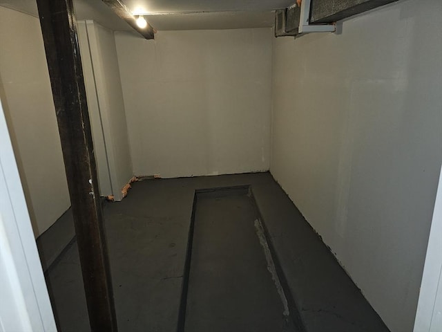 view of basement