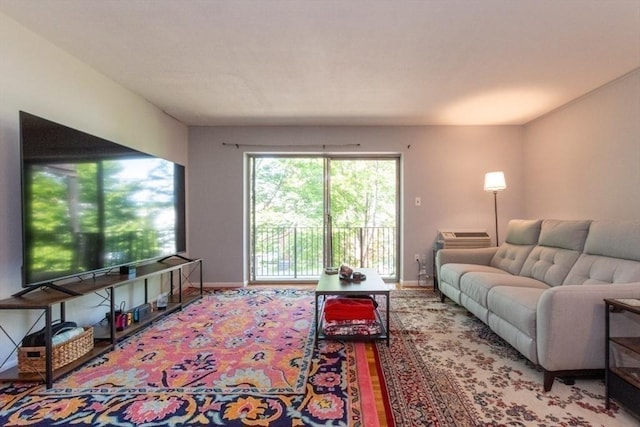 57 Saint Paul St Unit 19, Brookline, MA 02445 - living area with baseboards