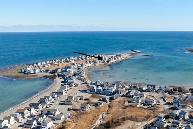 77 Lighthouse Rd, Scituate, MA 02066 - aerial view of residential area featuring unending shoreline