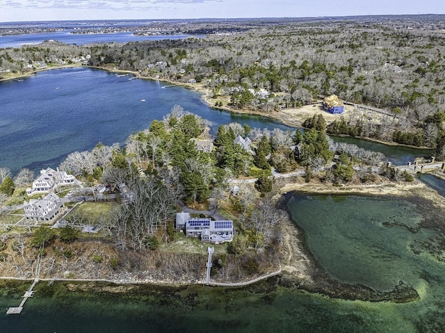 31 Baxendale Rd, Bourne, MA 02532 - birds eye view of property featuring a water view