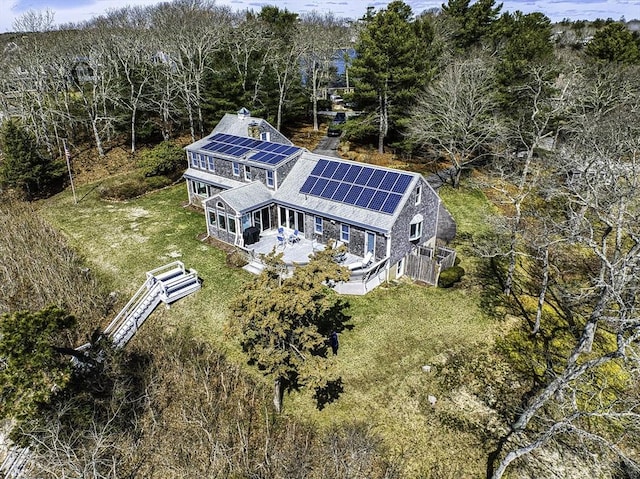 31 Baxendale Rd, Bourne, MA 02532 - bird's eye view featuring a wooded view