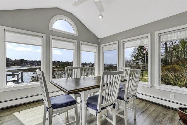 31 Baxendale Rd, Bourne, MA 02532 - sunroom with a baseboard heating unit
