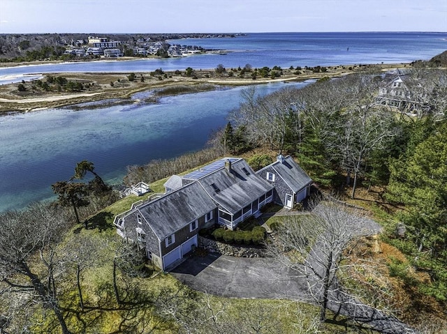 31 Baxendale Rd, Bourne, MA 02532 - birds eye view of property featuring a water view