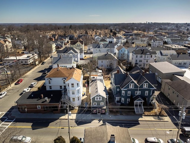 aerial view featuring a residential view