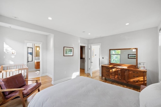137 Walden St Unit 137, Cambridge, MA 02140 - bedroom with light wood finished floors, recessed lighting, and baseboards
