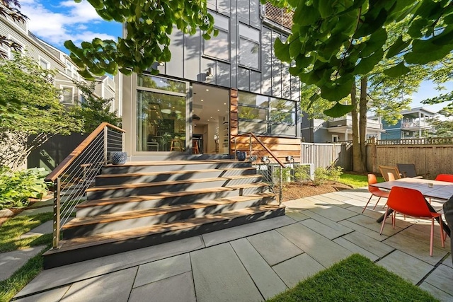 137 Walden St Unit 137, Cambridge, MA 02140 - view of patio with outdoor dining space