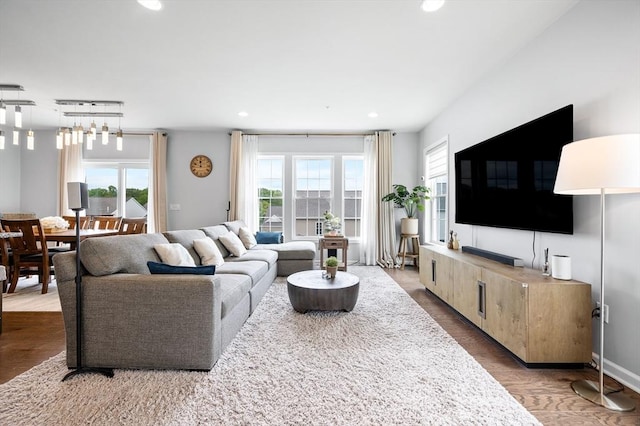 19 Locust Ln Unit 19, Hopkinton, MA 01748 - living room with recessed lighting and wood finished floors