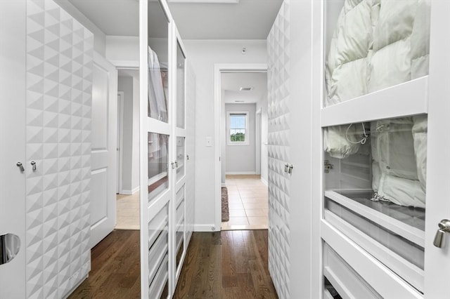 19 Locust Ln Unit 19, Hopkinton, MA 01748 - corridor with dark wood-type flooring and baseboards