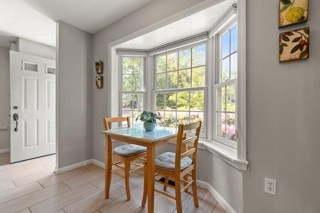 25 Valiant Way Unit 25, Salem, MA 01970 - dining space with baseboards and light wood-style floors