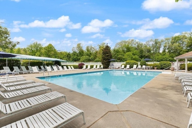 25 Valiant Way Unit 25, Salem, MA 01970 - community pool with a patio and view of scattered trees