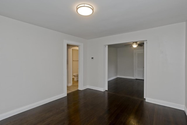 24 City View Ave, West Springfield, MA 01089 - unfurnished room featuring dark wood-style flooring and ceiling fan