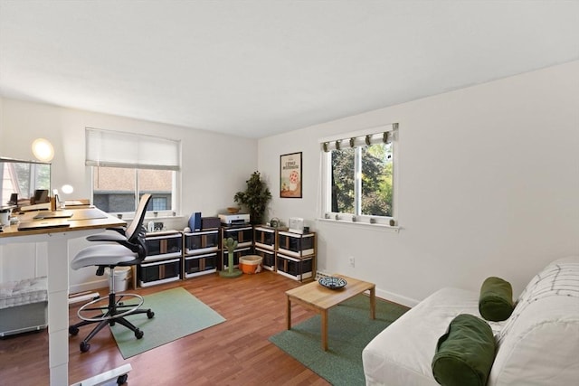 212 Washington St Unit 212, Canton, MA 02021 - office with plenty of natural light and wood finished floors
