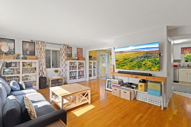 212 Washington St Unit 212, Canton, MA 02021 - living area featuring light wood finished floors