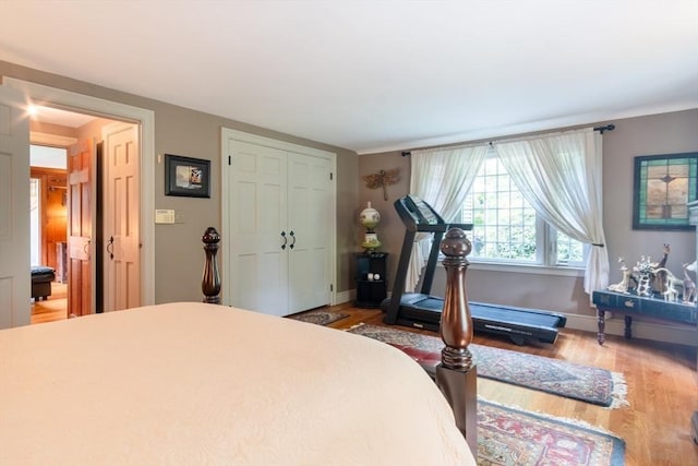 188 Main St, Wilbraham, MA 01095 - bedroom featuring wood finished floors and a closet