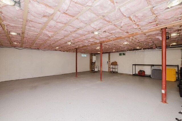 9 Mount Hope St, North Attleboro, MA 02760 - unfinished basement with water heater