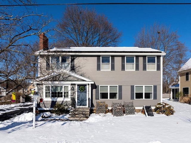 view of colonial-style house