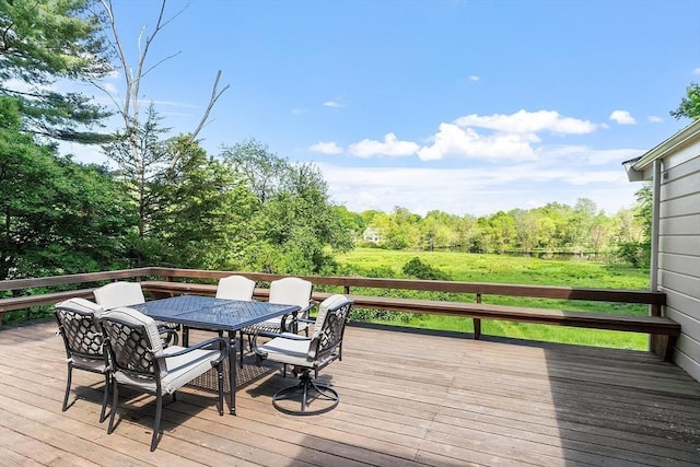 196 Elm St, Concord, MA 01742 - deck with outdoor dining area