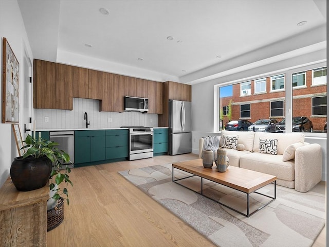 27 Dixwell Unit 1, Boston, MA 02119 - living room with light wood-style floors and a raised ceiling