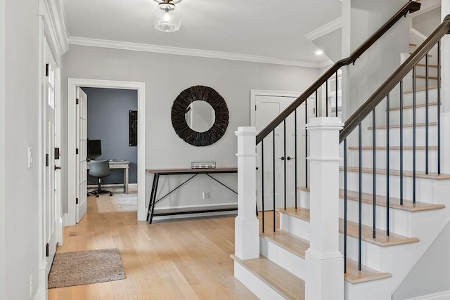 170 Lafayette Ave, Wrentham, MA 02093 - stairs with ornamental molding and wood finished floors
