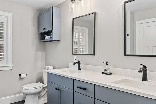 170 Lafayette Ave, Wrentham, MA 02093 - bathroom with double vanity and toilet