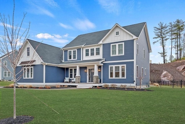 170 Lafayette Ave, Wrentham, MA 02093 - craftsman-style house with a porch, board and batten siding, and a shingled roof