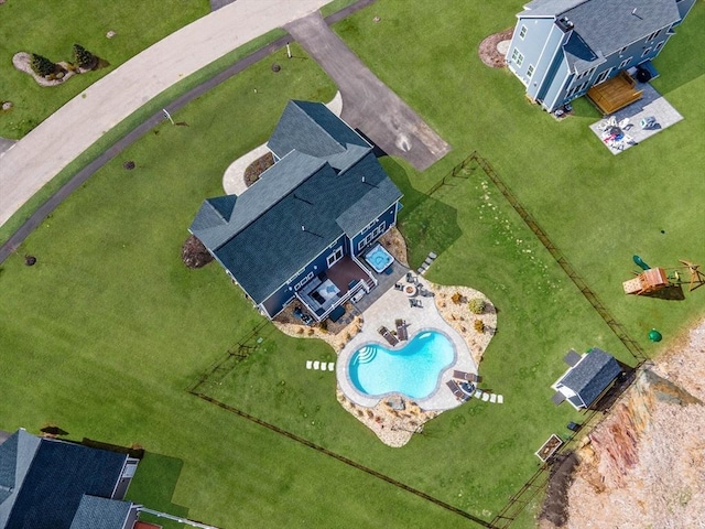 170 Lafayette Ave, Wrentham, MA 02093 - bird's eye view of a pool area