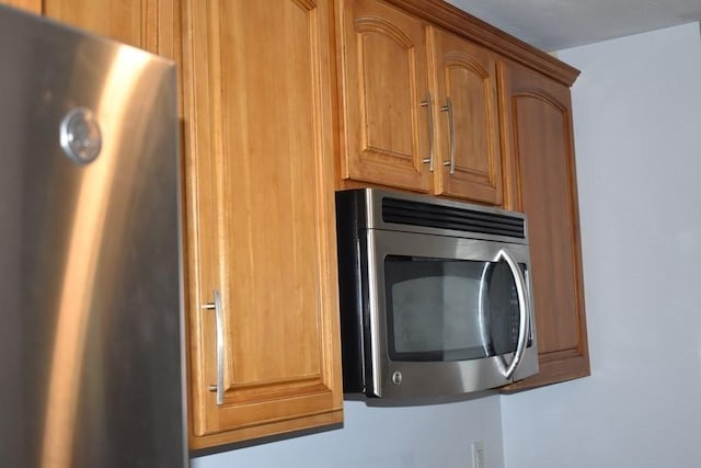 room details featuring stainless steel appliances