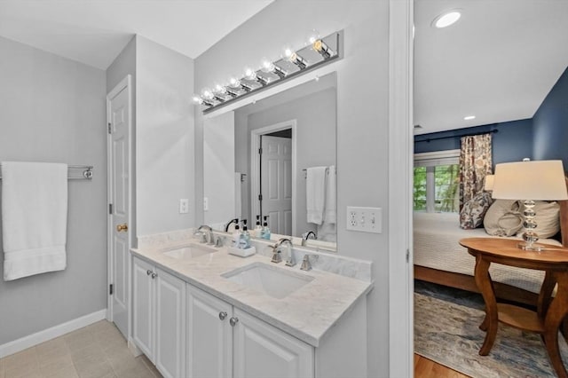 7 Conant Rd Unit 37, Winchester, MA 01890 - ensuite bathroom with baseboards and double vanity